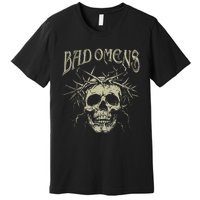 Retro Skulls Music Rock 90s Omens Pride Family Bad Gift Idea Premium T-Shirt