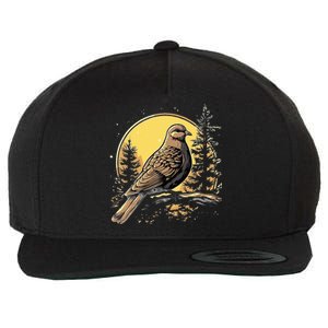 Retro Style Mourning Dove Wool Snapback Cap