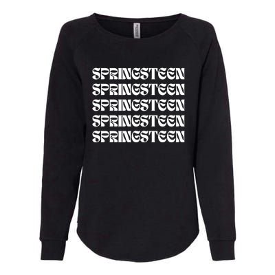 Retro Springsteen Music Womens California Wash Sweatshirt