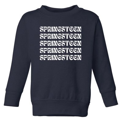 Retro Springsteen Music Toddler Sweatshirt