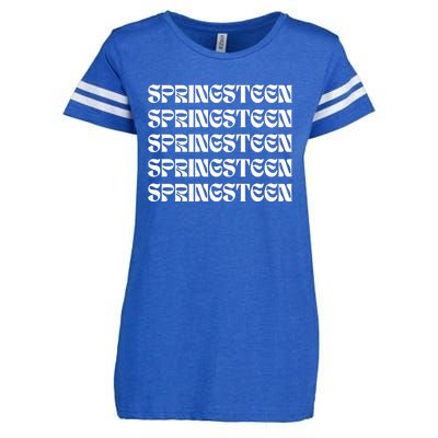 Retro Springsteen Music Enza Ladies Jersey Football T-Shirt