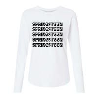 Retro Springsteen Music Womens Cotton Relaxed Long Sleeve T-Shirt