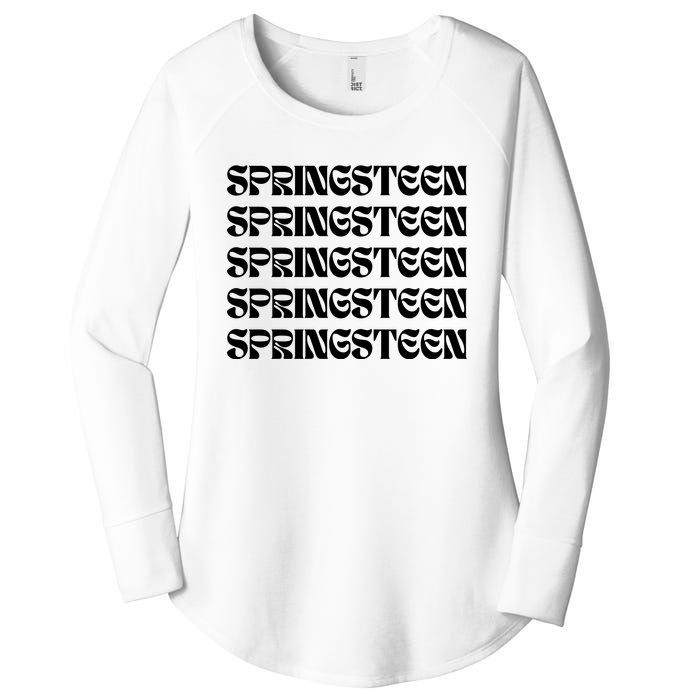 Retro Springsteen Music Women's Perfect Tri Tunic Long Sleeve Shirt