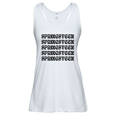 Retro Springsteen Music Ladies Essential Flowy Tank