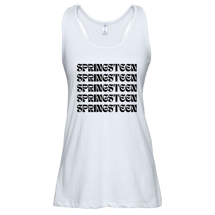 Retro Springsteen Music Ladies Essential Flowy Tank