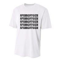 Retro Springsteen Music Youth Performance Sprint T-Shirt