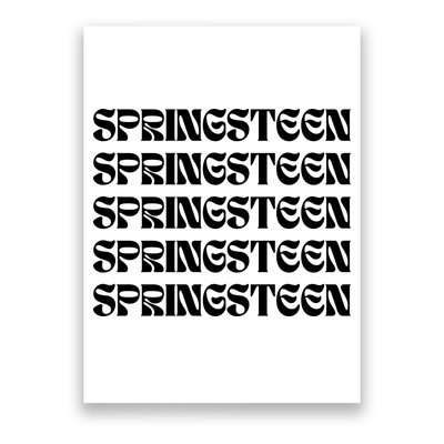 Retro Springsteen Music Poster