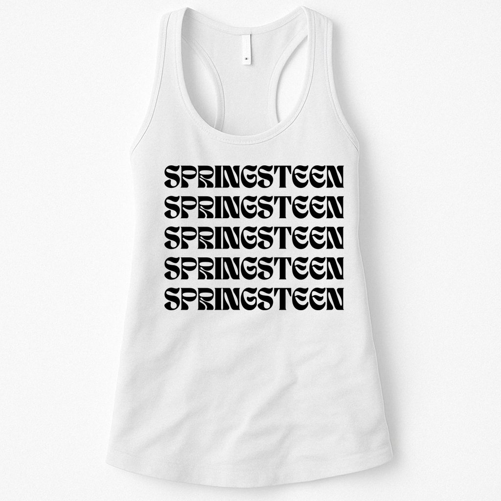 Retro Springsteen Music Womens Tank Top