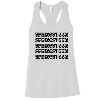 Retro Springsteen Music Women's Racerback Tank