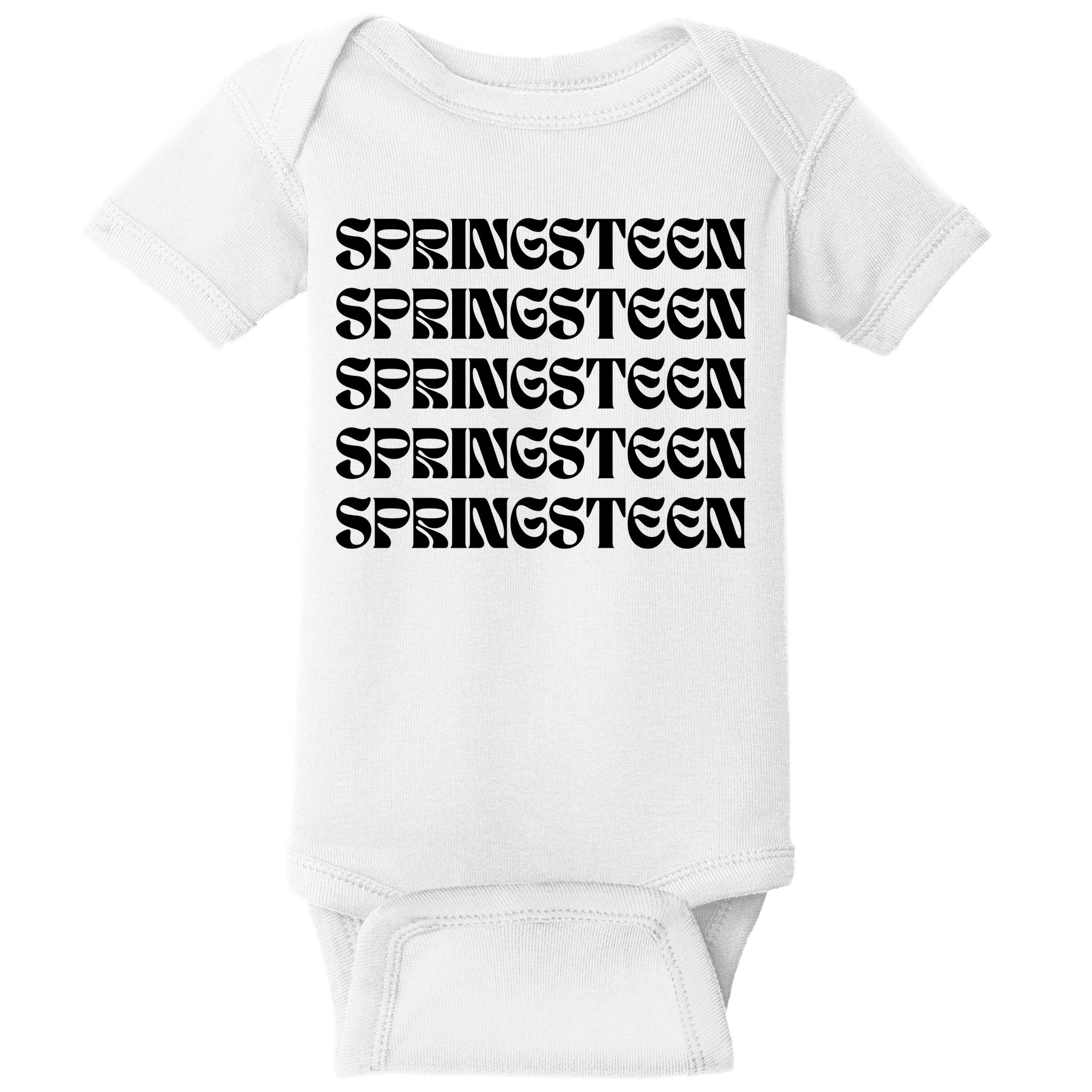 Retro Springsteen Music Baby Bodysuit