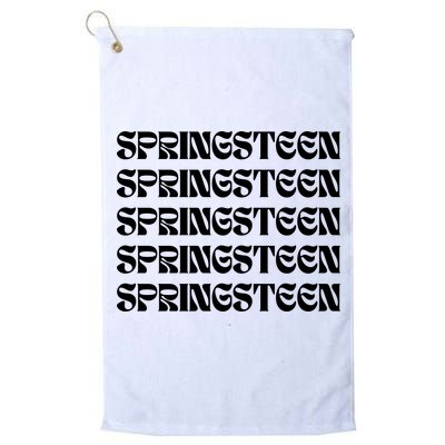 Retro Springsteen Music Golf Towel