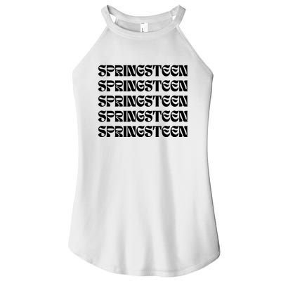 Retro Springsteen Music Women's Perfect Tri Rocker Tank