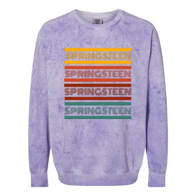 Retro Springsteen Music Colorblast Crewneck Sweatshirt