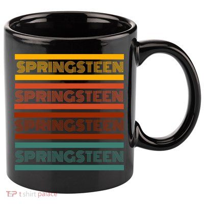 Retro Springsteen Music 11oz C Handle Ceramic Mug
