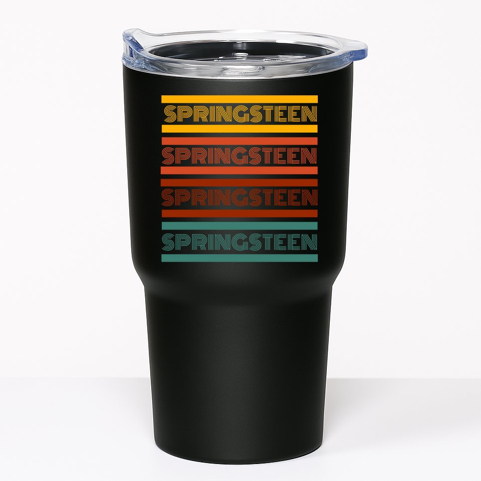 Retro Springsteen Music Tumbler