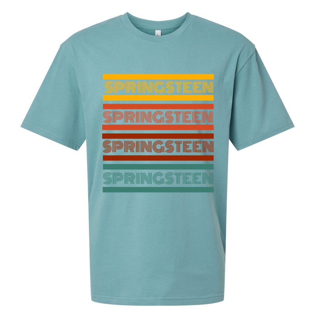Retro Springsteen Music Sueded Cloud Jersey T-Shirt