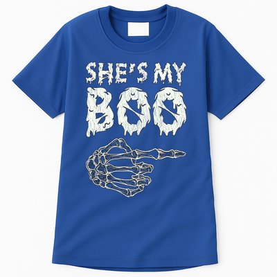 Retro She My Boo Couples Halloween For Her Matching Costume Gift Tall T-Shirt