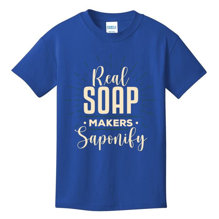 Real Soap Makers Saponify Soap Making Soapmaker Gift Kids T-Shirt