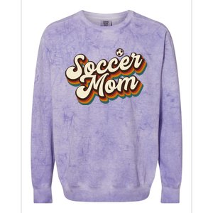 Retro Soccer Mom Graphic - Soccer Mom Colorblast Crewneck Sweatshirt