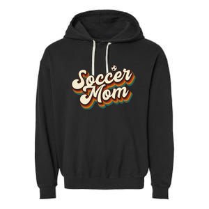 Retro Soccer Mom Graphic - Soccer Mom Garment-Dyed Fleece Hoodie