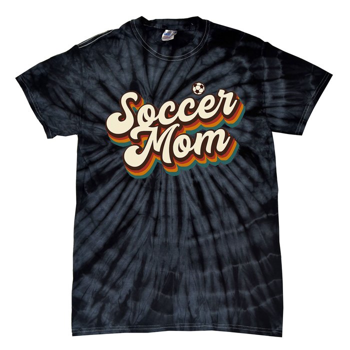 Retro Soccer Mom Graphic - Soccer Mom Tie-Dye T-Shirt