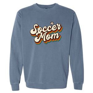 Retro Soccer Mom Graphic - Soccer Mom Garment-Dyed Sweatshirt