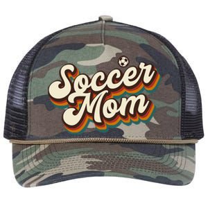 Retro Soccer Mom Graphic - Soccer Mom Retro Rope Trucker Hat Cap