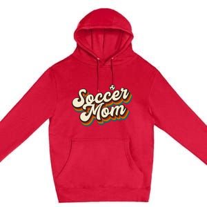 Retro Soccer Mom Graphic - Soccer Mom Premium Pullover Hoodie