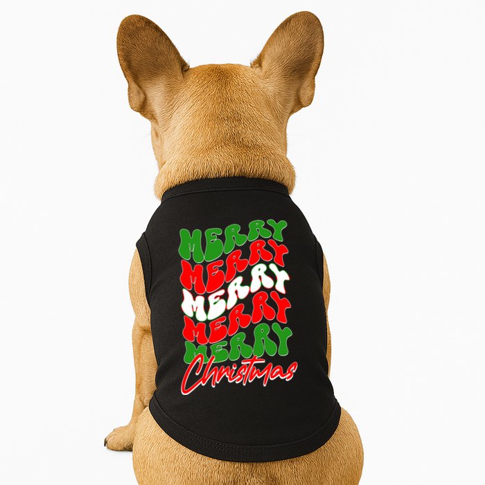Retro Style Merry Christmas Doggie Tank