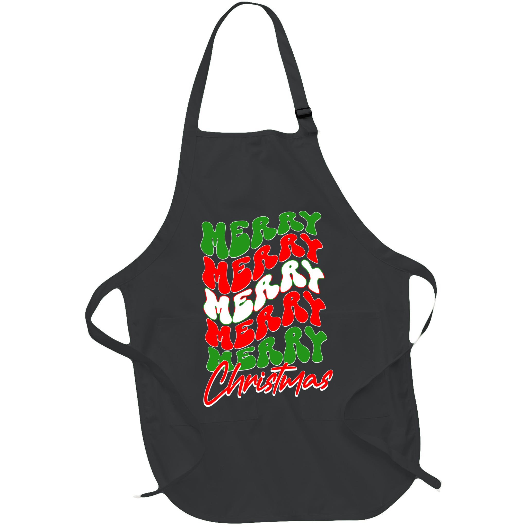 Retro Style Merry Christmas Apron