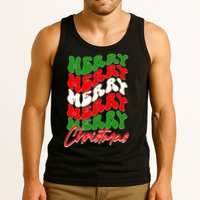 Retro Style Merry Christmas Tank Top