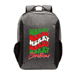 Retro Style Merry Christmas Vector Backpack