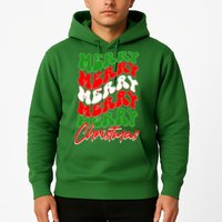 Retro Style Merry Christmas Hoodie