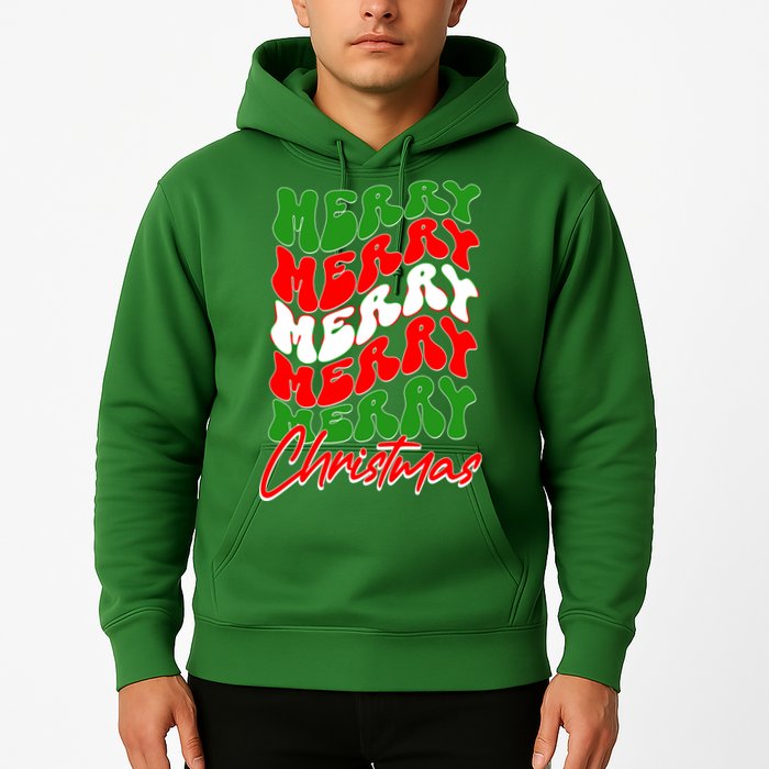Retro Style Merry Christmas Hoodie