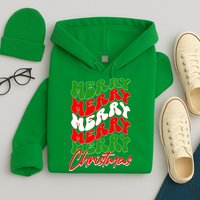 Retro Style Merry Christmas Hoodie