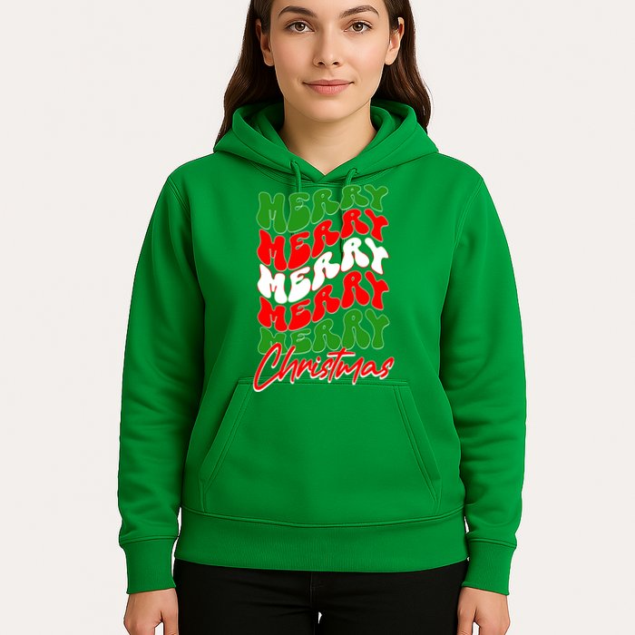 Retro Style Merry Christmas Hoodie