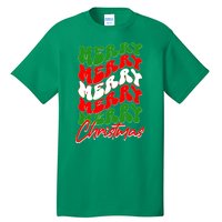 Retro Style Merry Christmas Tall T-Shirt