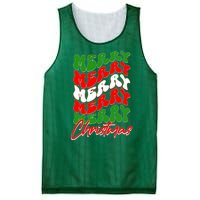 Retro Style Merry Christmas Mesh Reversible Basketball Jersey Tank