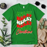Retro Style Merry Christmas Premium T-Shirt