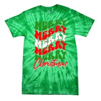 Retro Style Merry Christmas Tie-Dye T-Shirt