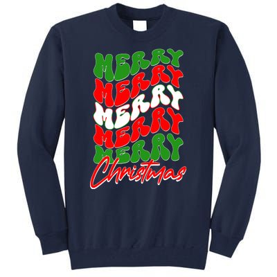 Retro Style Merry Christmas Tall Sweatshirt