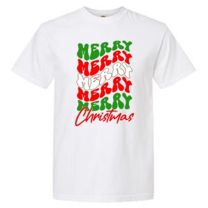 Retro Style Merry Christmas Garment-Dyed Heavyweight T-Shirt