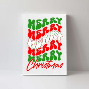 Retro Style Merry Christmas Canvas