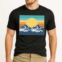 Retro Sunset Mountain Nature Cooling Performance Crew T-Shirt