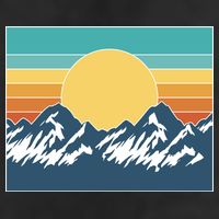 Retro Sunset Mountain Nature Adult Drive Performance Visor