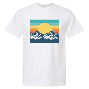 Retro Sunset Mountain Nature Garment-Dyed Heavyweight T-Shirt