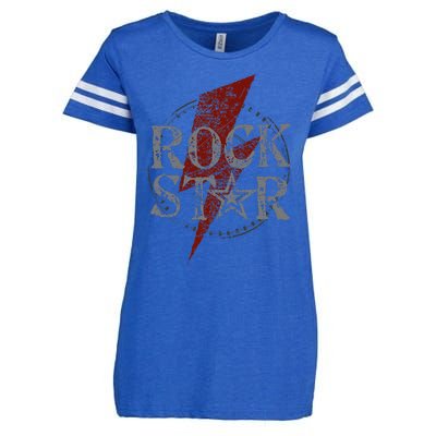 Rock Star Music Fan Gift Graphic Rock N Roll Enza Ladies Jersey Football T-Shirt