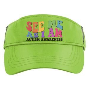 Retro See Me As I Am Autism Awareness Adult Drive Performance Visor