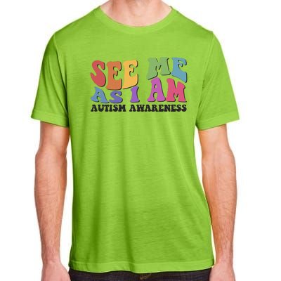 Retro See Me As I Am Autism Awareness Adult ChromaSoft Performance T-Shirt