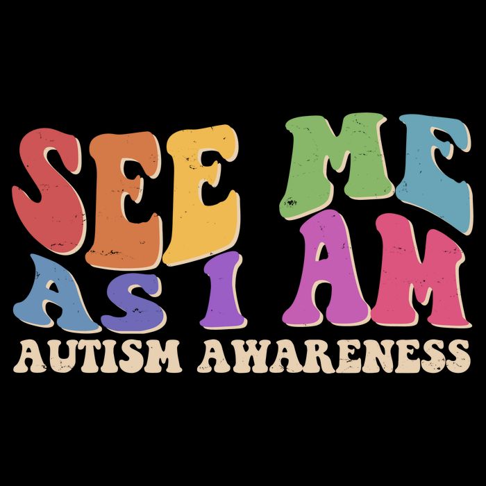 Retro See Me As I Am Autism Awareness Sustainable Bucket Hat